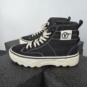 Vans Sentry WC High Black White Lug Sole Sneakers Men 6 Women 7.5 UltraCush Shoe